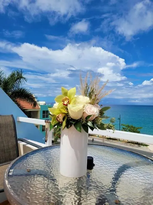 Summer All Year! Oceanfront With Pool A/C Агуадилья Апартаменты
